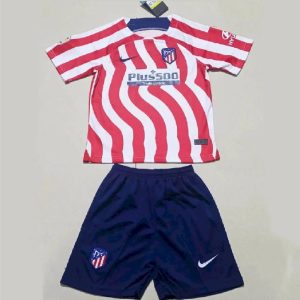Kit local infantil del Atlético de Madrid 2022/23