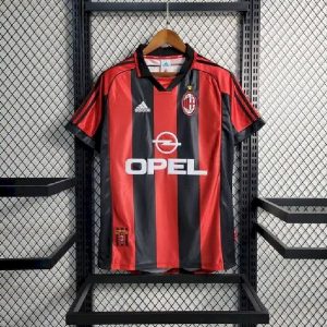 Camiseta retro local del AC Milan 1998/99