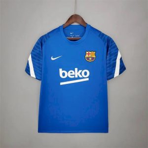 Camiseta de entrenamiento prepartido del Barcelona azul 2021/22