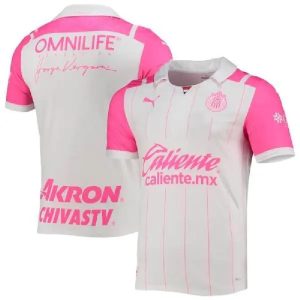 Camiseta Chivas Puma contra el cáncer de mama (réplica) - Blanco/rosa 2021/22