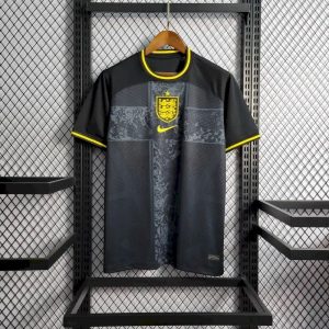 Camiseta de entrenamiento prepartido de Inglaterra negra 2022/23