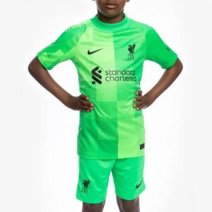 Kit de portero infantil del Liverpool 2021/22