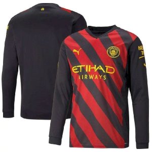Camiseta de manga larga de visitante del Manchester City 2022/23