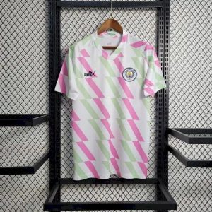 Camiseta blanca de entrenamiento prepartido del Manchester City 2023/24