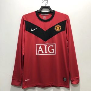 Camiseta retro de manga larga de local del Manchester United 2009/10
