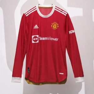 Camiseta auténtica de manga larga del Manchester United (versión de jugador) 2021/22