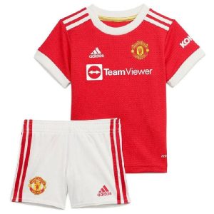 Kit de local infantil del Manchester United 2021/22
