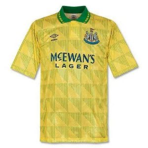 Camiseta retro de visitante del Newcastle United 1991/93