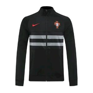 Chaqueta de entrenamiento negra de Portugal 2020, versión jugador