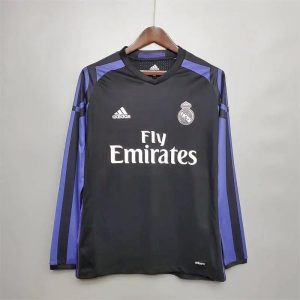 Camiseta retro de manga larga de la tercera equipación del Real Madrid 2015/16