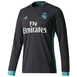 Camiseta retro de manga larga de visitante del Real Madrid 2017/18