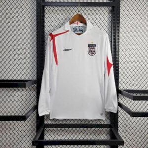 Camiseta retro de manga larga de local de Inglaterra 2005