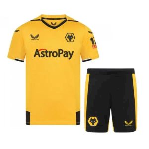 Kit infantil de local de los Wolves 2022/23