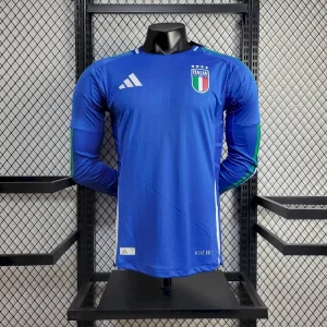 Camiseta de manga larga de local de Italia para la Eurocopa (versión jugador) 2024/25