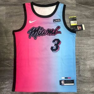 Camiseta Swingman rosa de Dwyane Wade para hombre - Edición City 2020-21
