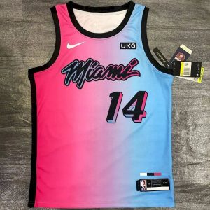 Camiseta rosa de jugador Tyler Herro Swingman para hombre - Edición City 2020-21