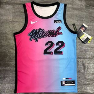 Camiseta de jugador Jimmy Butler Swingman rosa para hombre - Edición City 2020-21