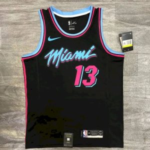 Camiseta negra Swingman de Bam Adebayo para hombre - Edición City 2020-21